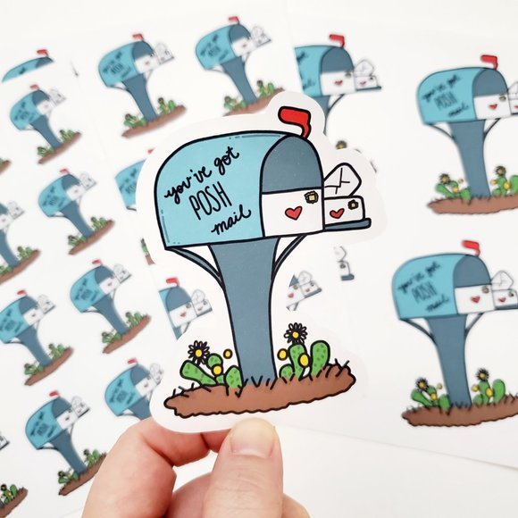 LB059 STICKERS Custom Poshmark Stickers Dr Suess Style Thank You Mail Supplies - Picture 6 of 7